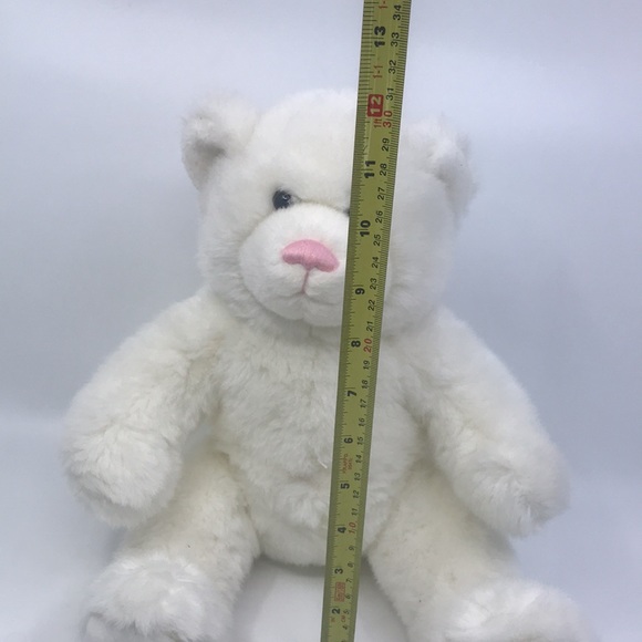 Build A Bear Workshop Plush White Bear With Pink Nose 14” Retired - Picture 7 of 8